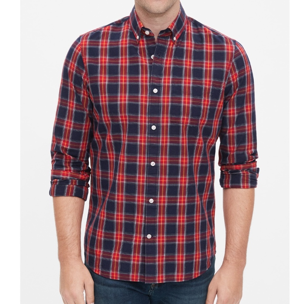 GAP Factory Poplin Shirt in Slim Fit (XL)